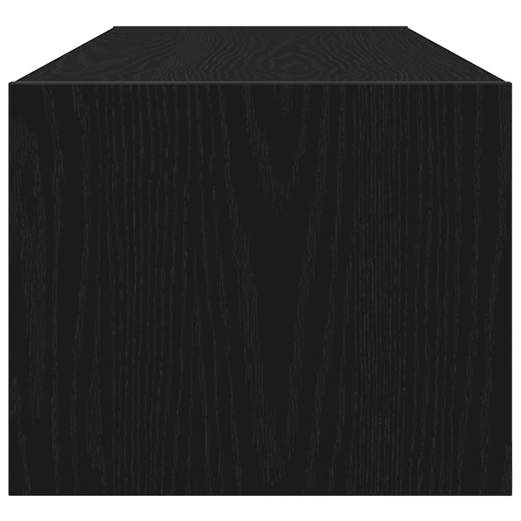 TV-Schränke 2 Stk. Schwarz Eichen-Optik 100x31x25,5 cm