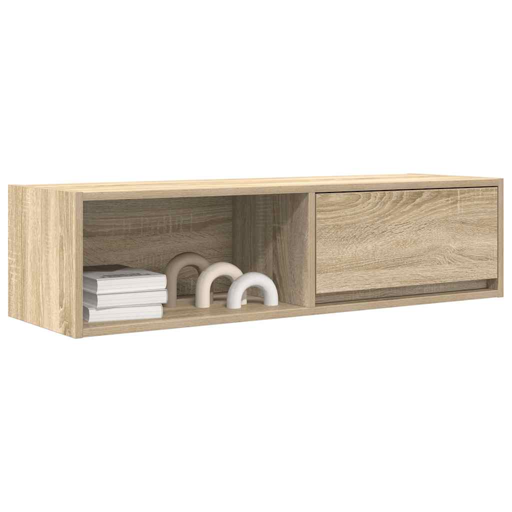 TV-Schränke 2 Stk. Sonoma-Eiche 100x31x25,5 cm Holzwerkstoff