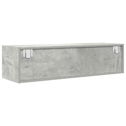 TV-Schränke 2 Stk. Betongrau 100x31x25,5 cm Holzwerkstoff