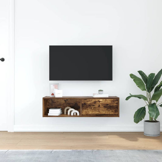 TV-Schrank Räuchereiche 100x31x25,5 cm Holzwerkstoff