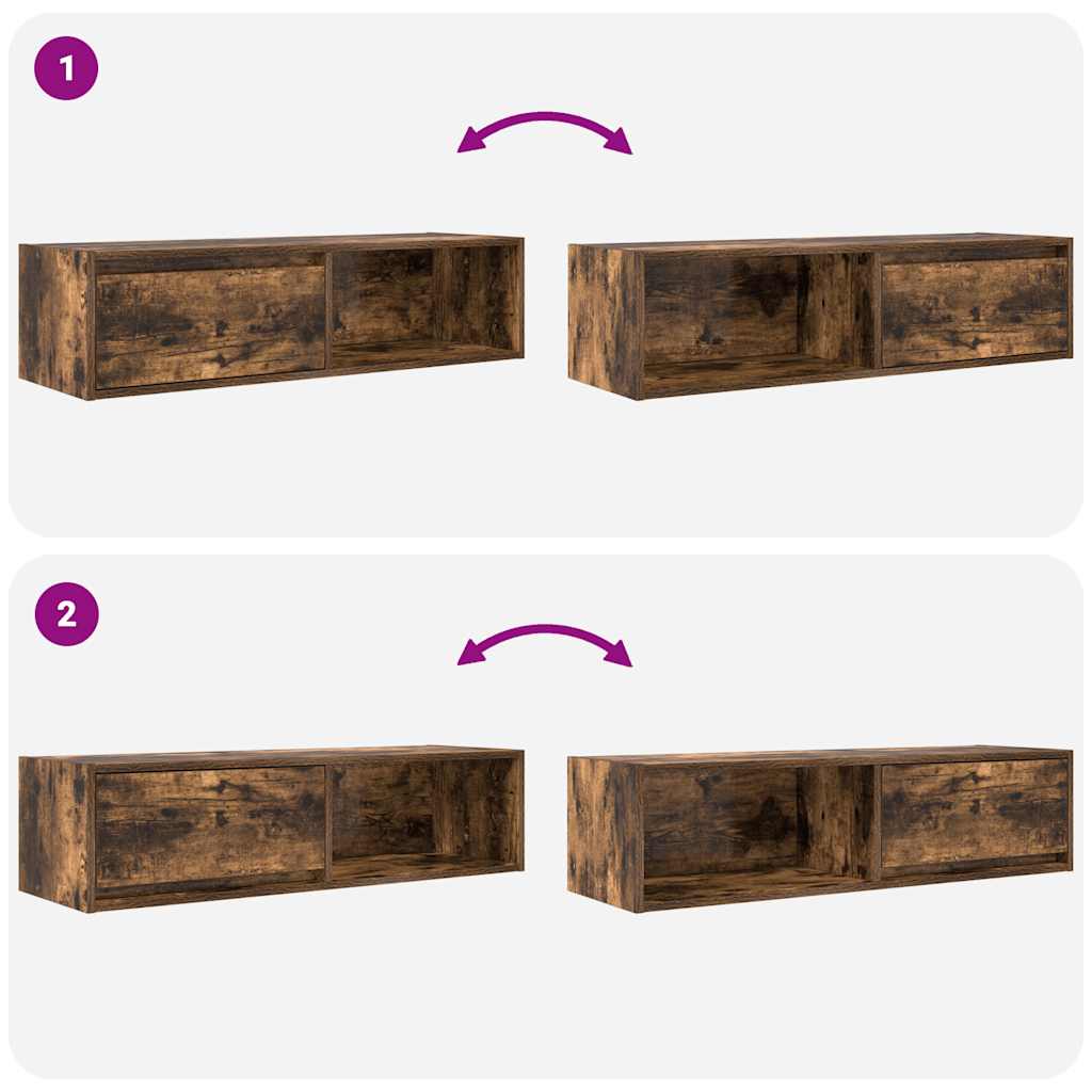TV-Schrank Räuchereiche 100x31x25,5 cm Holzwerkstoff