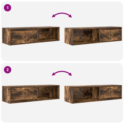 TV-Schrank Räuchereiche 100x31x25,5 cm Holzwerkstoff