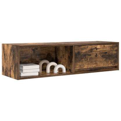 TV-Schränke 2 Stk. Räuchereiche 100x31x25,5 cm Holzwerkstoff
