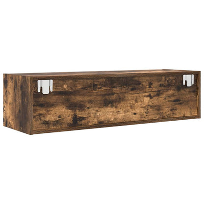 TV-Schränke 2 Stk. Räuchereiche 100x31x25,5 cm Holzwerkstoff