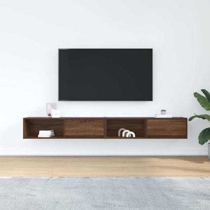 TV-Schränke 2 Stk. Braun Eichen-Optik 100x31x25,5 cm