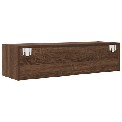 TV-Schränke 2 Stk. Braun Eichen-Optik 100x31x25,5 cm