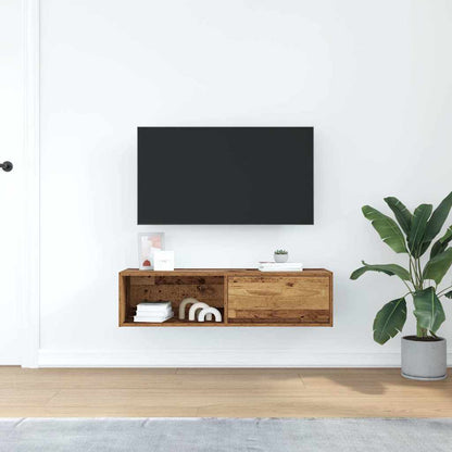TV-Schrank Altholz-Optik 100x31x25,5 cm Holzwerkstoff