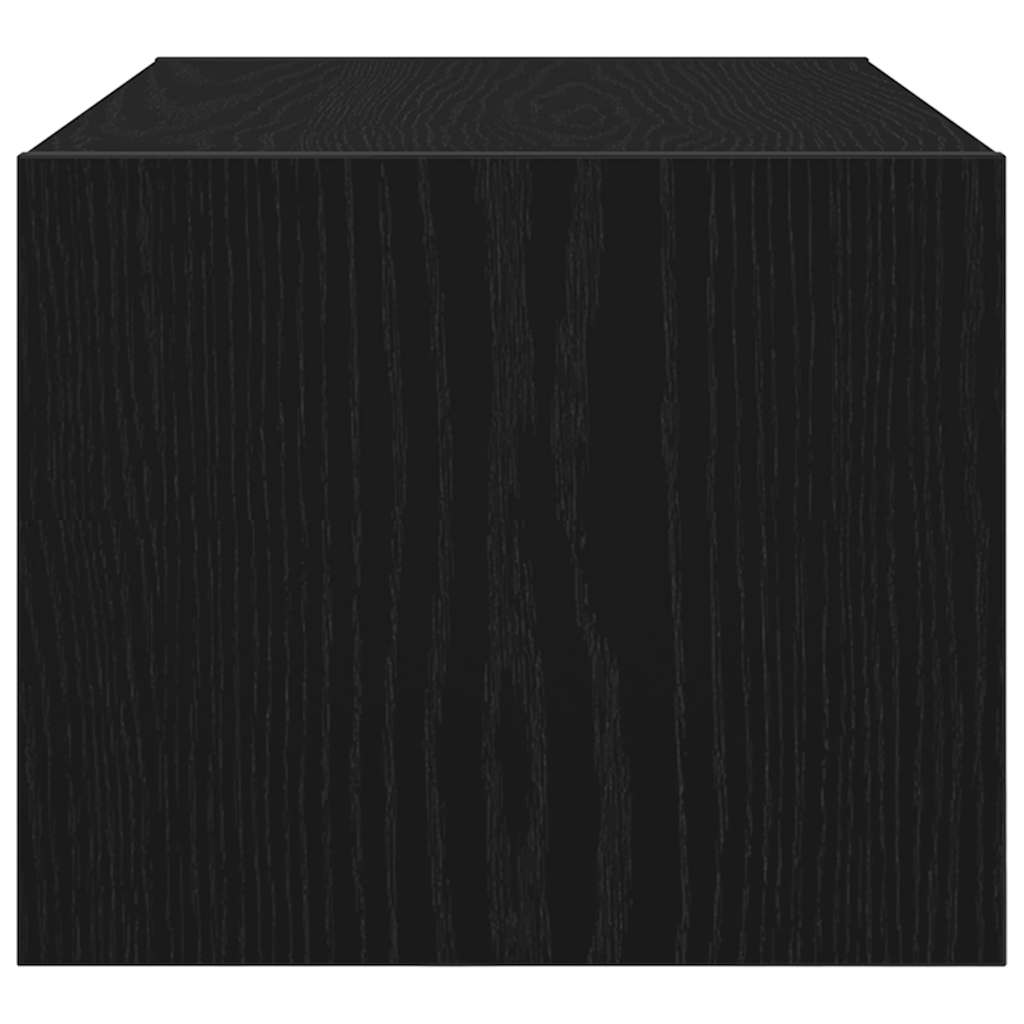 TV-Schränke 2 Stk. Schwarz Eichen-Optik 60x31x25,5 cm