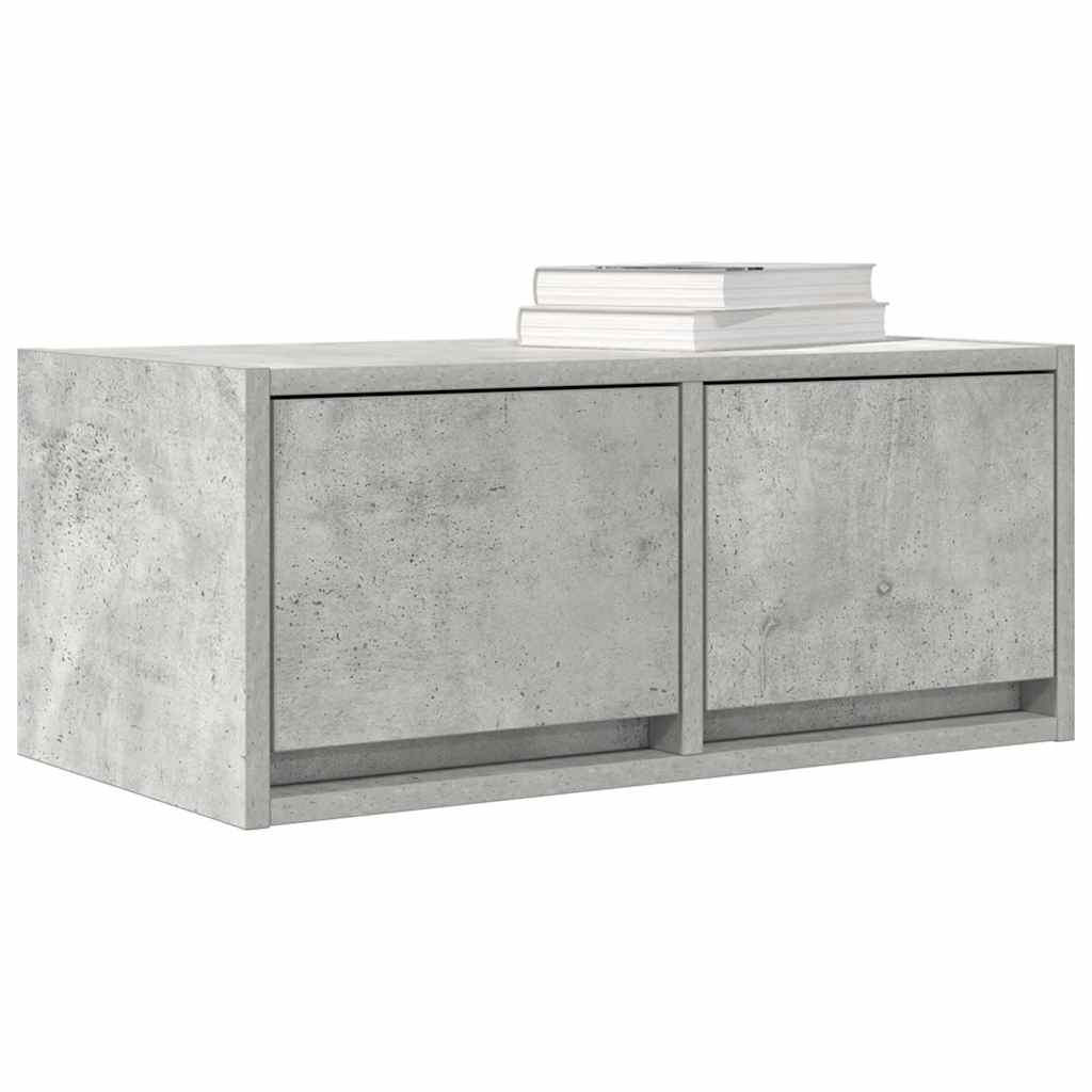TV-Schränke 2 Stk. Betongrau 60x31x25,5 cm Holzwerkstoff