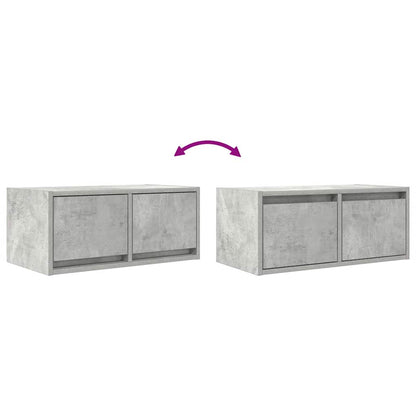 TV-Schränke 2 Stk. Betongrau 60x31x25,5 cm Holzwerkstoff