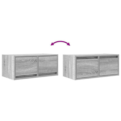 TV-Schränke 2 Stk. Grau Sonoma 60x31x25,5 cm Holzwerkstoff