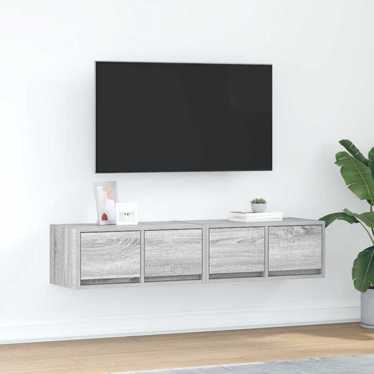 TV-Schränke 2 Stk. Grau Sonoma 60x31x25,5 cm Holzwerkstoff