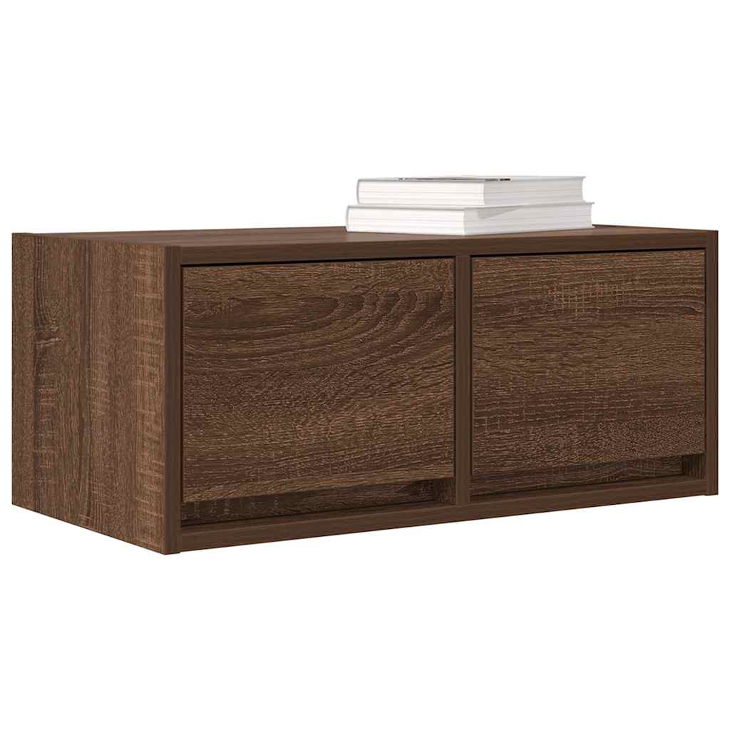 TV-Schränke 2 Stk. Braun Eichen-Optik 60x31x25,5 cm