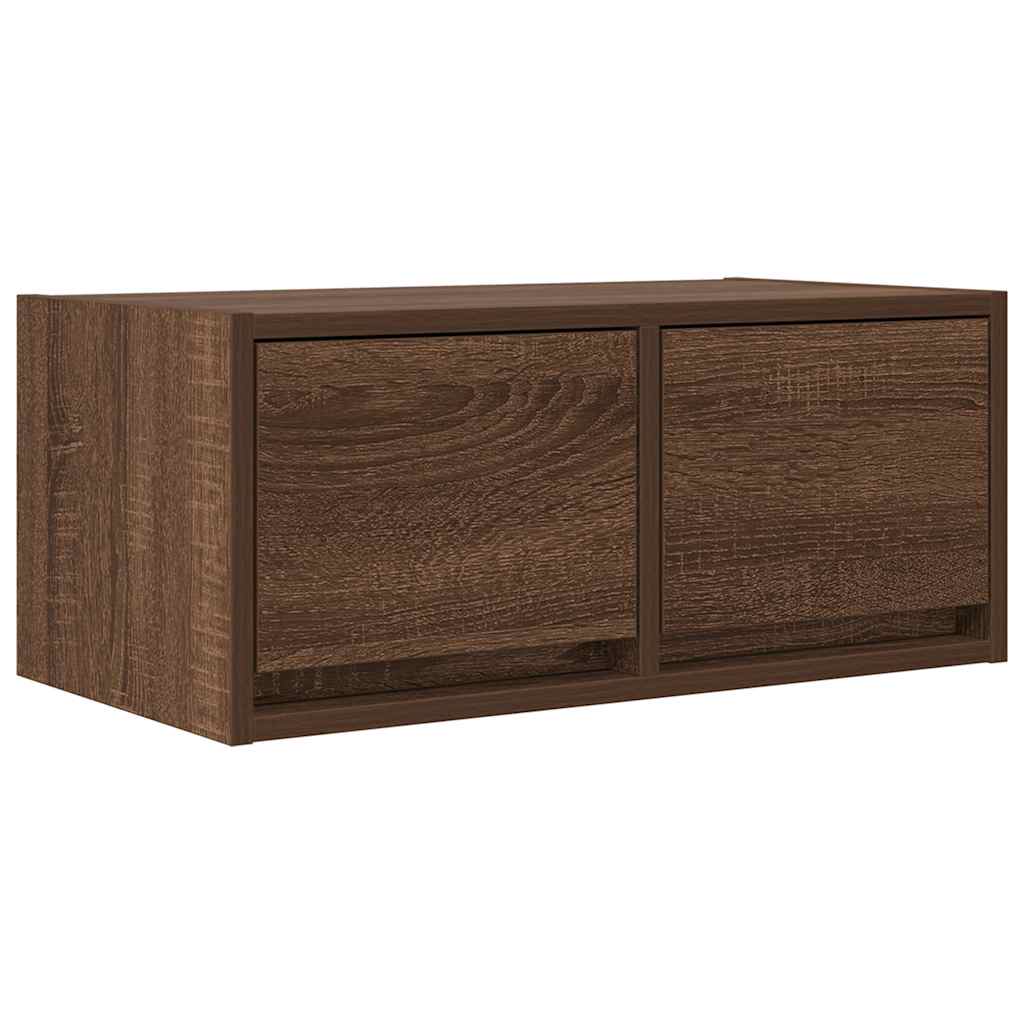 TV-Schränke 2 Stk. Braun Eichen-Optik 60x31x25,5 cm