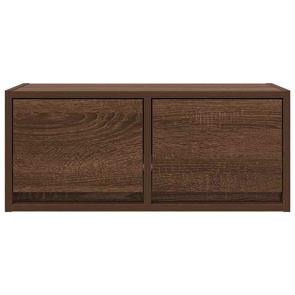 TV-Schränke 2 Stk. Braun Eichen-Optik 60x31x25,5 cm