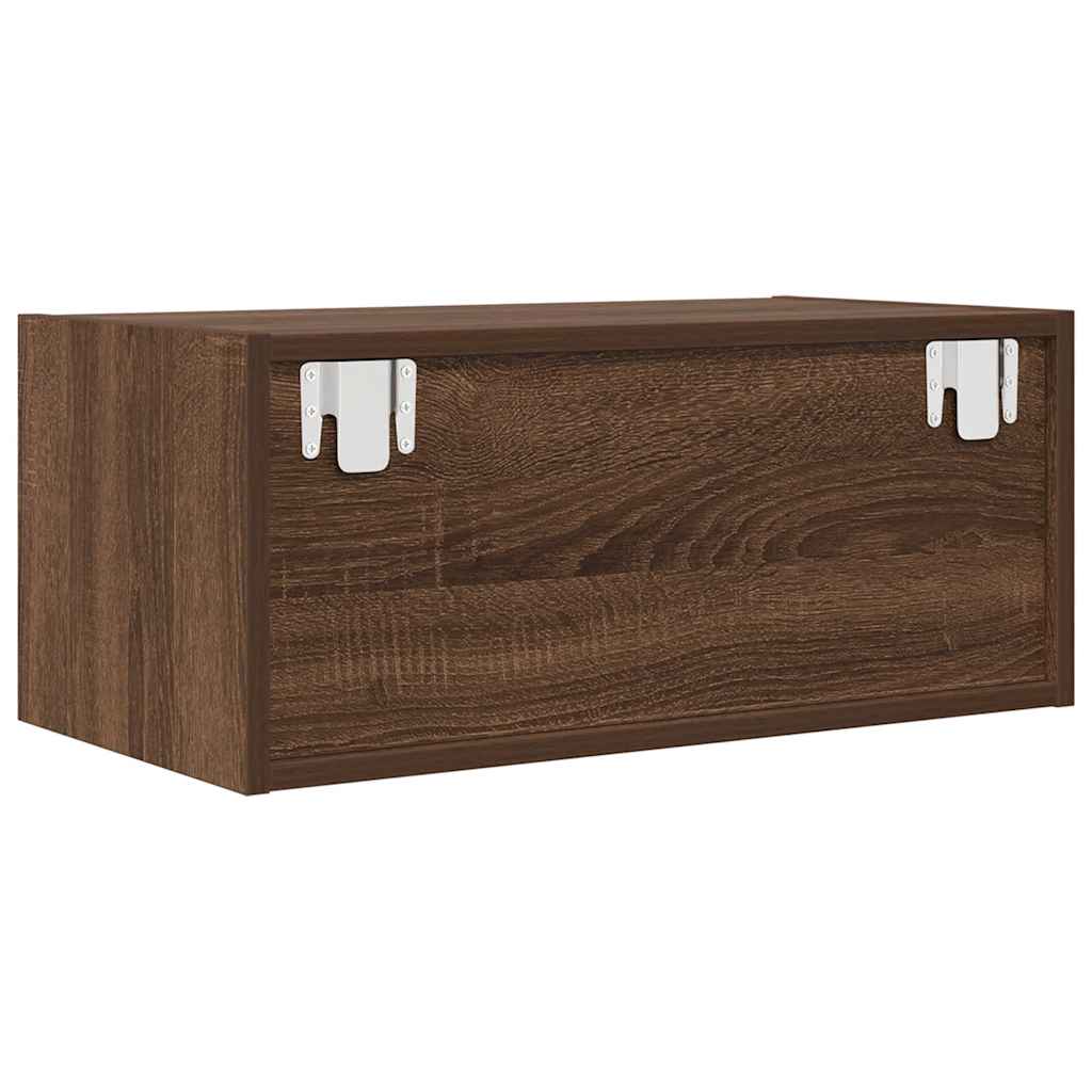 TV-Schränke 2 Stk. Braun Eichen-Optik 60x31x25,5 cm