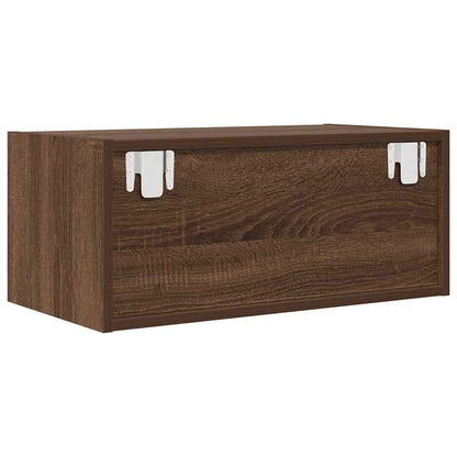 TV-Schränke 2 Stk. Braun Eichen-Optik 60x31x25,5 cm