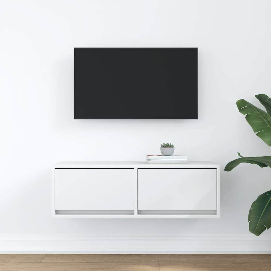 TV-Schrank Weiß 80x31x25,5 cm Holzwerkstoff