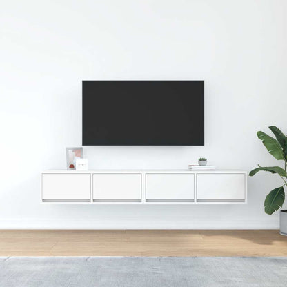 TV-Schränke 2 Stk. Weiß 80x31x25,5 cm Holzwerkstoff