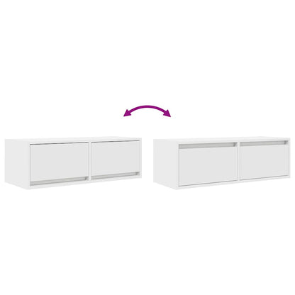 TV-Schränke 2 Stk. Weiß 80x31x25,5 cm Holzwerkstoff