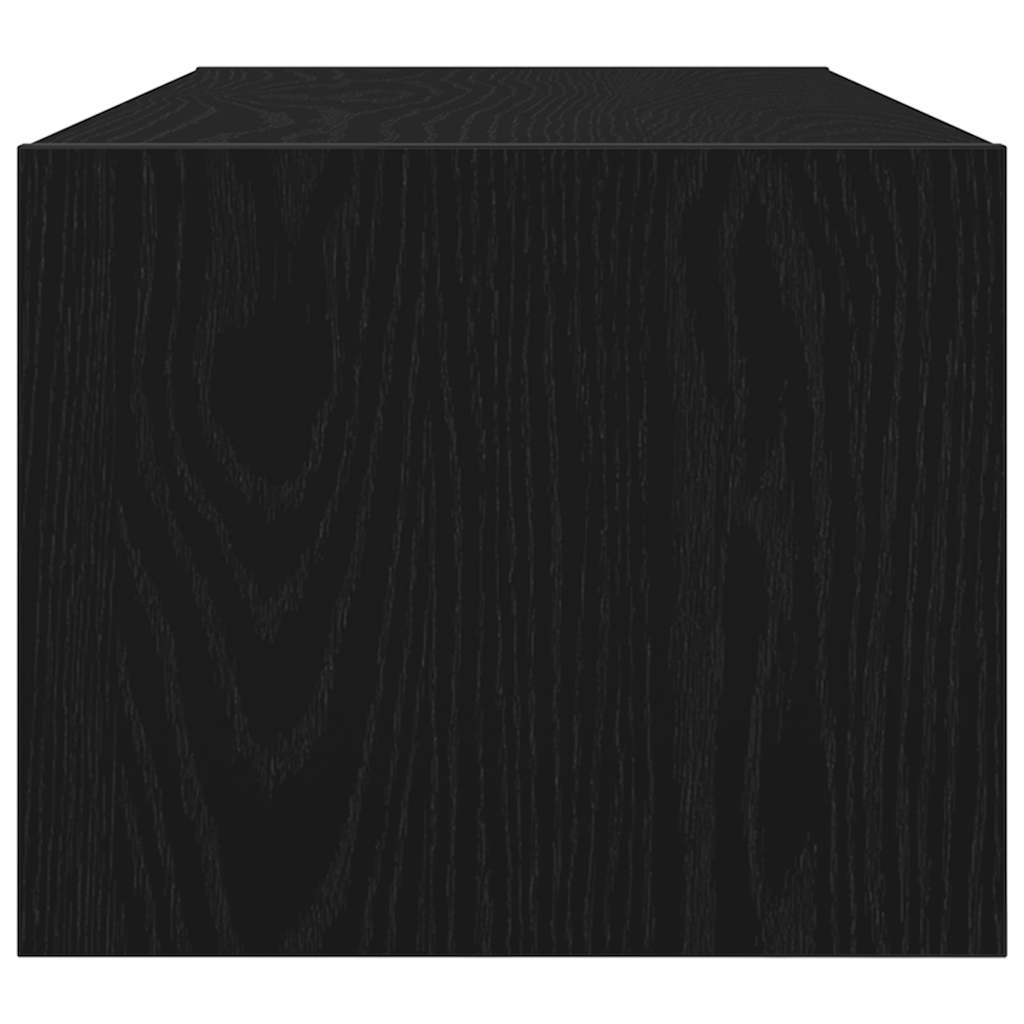 TV-Schränke 2 Stk. Schwarz Eichen-Optik 80x31x25,5 cm