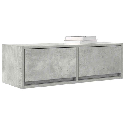 TV-Schränke 2 Stk. Betongrau 80x31x25,5 cm Holzwerkstoff