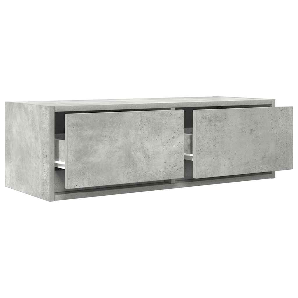 TV-Schränke 2 Stk. Betongrau 80x31x25,5 cm Holzwerkstoff