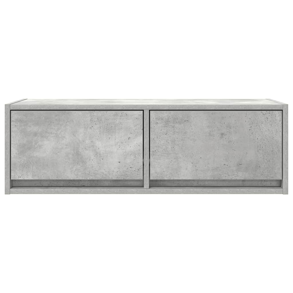 TV-Schränke 2 Stk. Betongrau 80x31x25,5 cm Holzwerkstoff