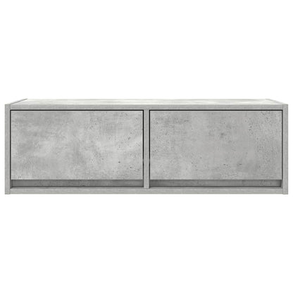 TV-Schränke 2 Stk. Betongrau 80x31x25,5 cm Holzwerkstoff