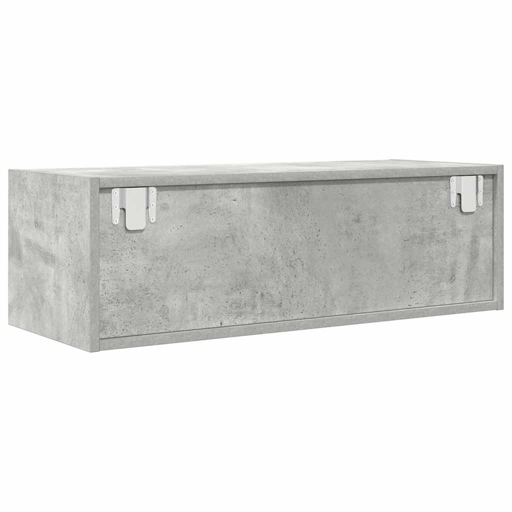 TV-Schränke 2 Stk. Betongrau 80x31x25,5 cm Holzwerkstoff