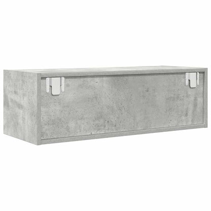 TV-Schränke 2 Stk. Betongrau 80x31x25,5 cm Holzwerkstoff