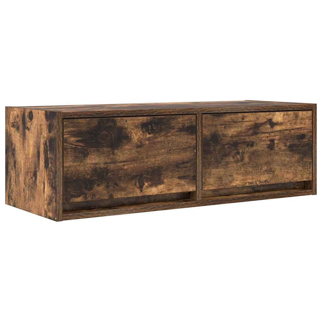 TV-Schränke 2 Stk. Räuchereiche 80x31x25,5 cm Holzwerkstoff