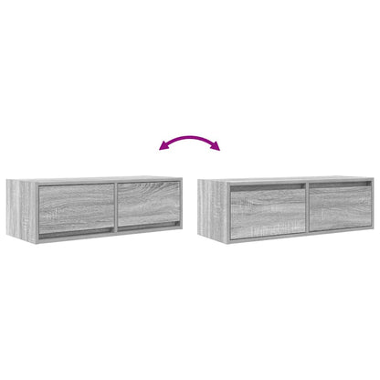 TV-Schränke 2 Stk. Grau Sonoma 80x31x25,5 cm Holzwerkstoff