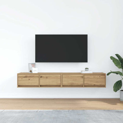 TV-Schränke 2 Stk. Artisan-Eiche 80x31x25,5 cm Holzwerkstoff