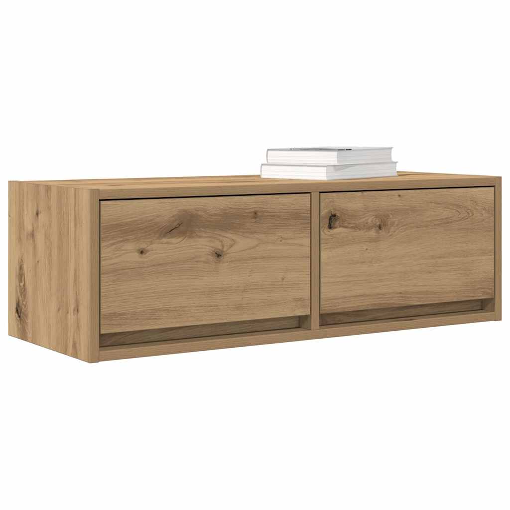 TV-Schränke 2 Stk. Artisan-Eiche 80x31x25,5 cm Holzwerkstoff