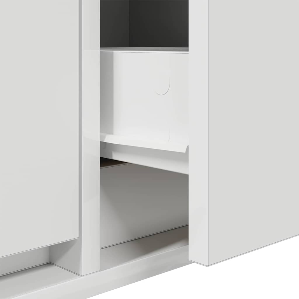 TV-Schränk mit Schubladen Weiß 100 x 31 x 25,5 cm Holzwerkstoff