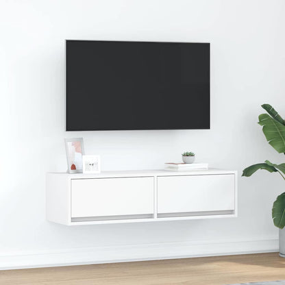 TV-Schränk mit Schubladen Weiß 100 x 31 x 25,5 cm Holzwerkstoff