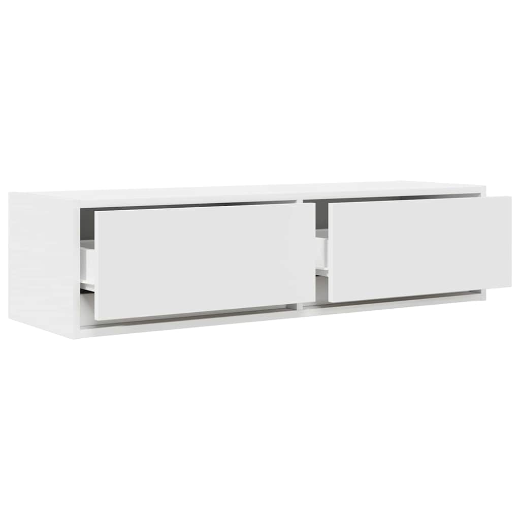 TV-Schränk mit Schubladen Weiß 100 x 31 x 25,5 cm Holzwerkstoff