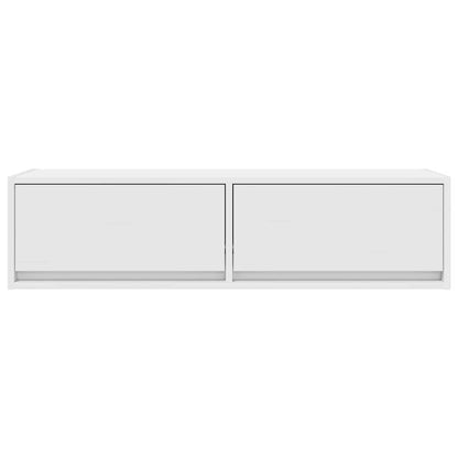 TV-Schränk mit Schubladen Weiß 100 x 31 x 25,5 cm Holzwerkstoff