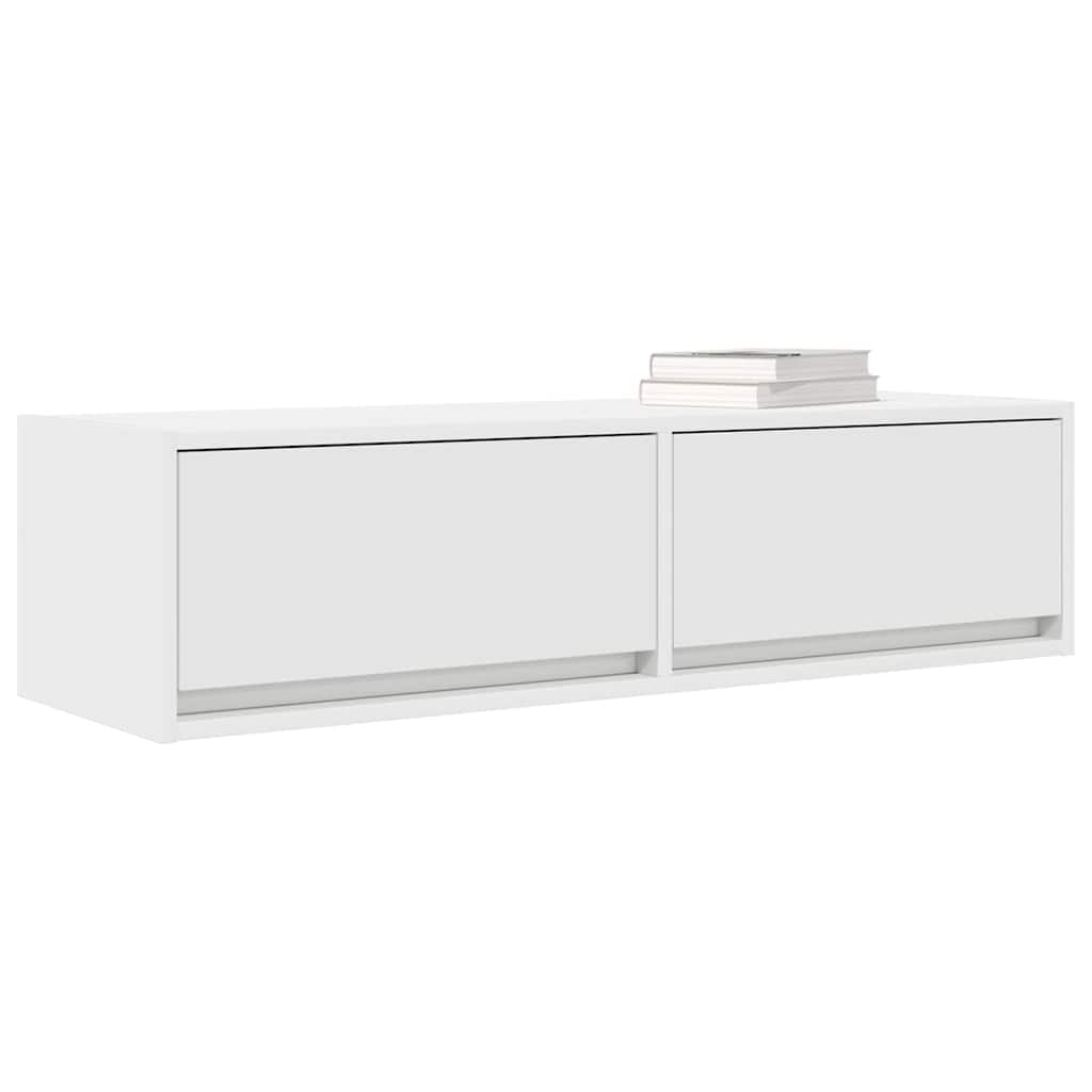 TV-Schränk mit Schubladen Weiß 100 x 31 x 25,5 cm Holzwerkstoff