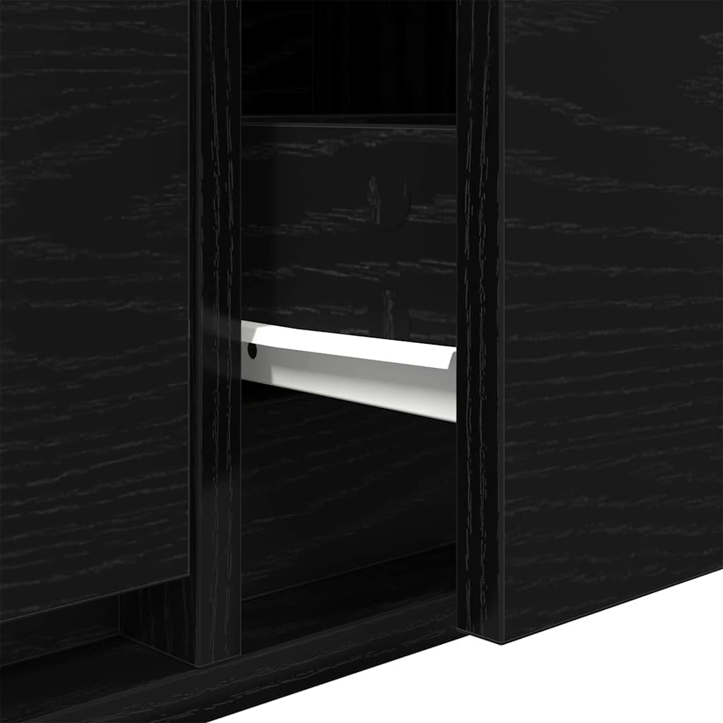 TV-Schränk Schwarze Eiche 100 x 31 x 25,5 cm Holzwerkstoff