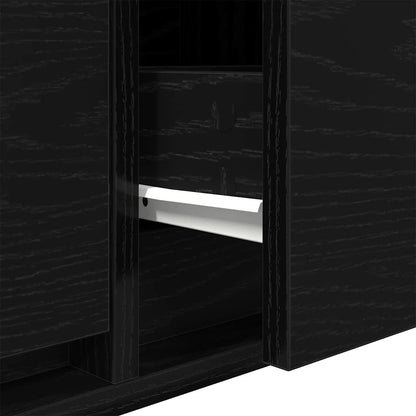TV-Schränk Schwarze Eiche 100 x 31 x 25,5 cm Holzwerkstoff