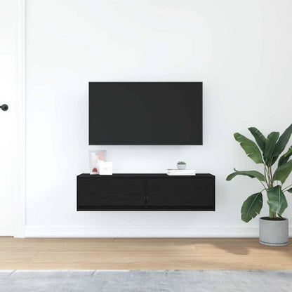 TV-Schränk Schwarze Eiche 100 x 31 x 25,5 cm Holzwerkstoff