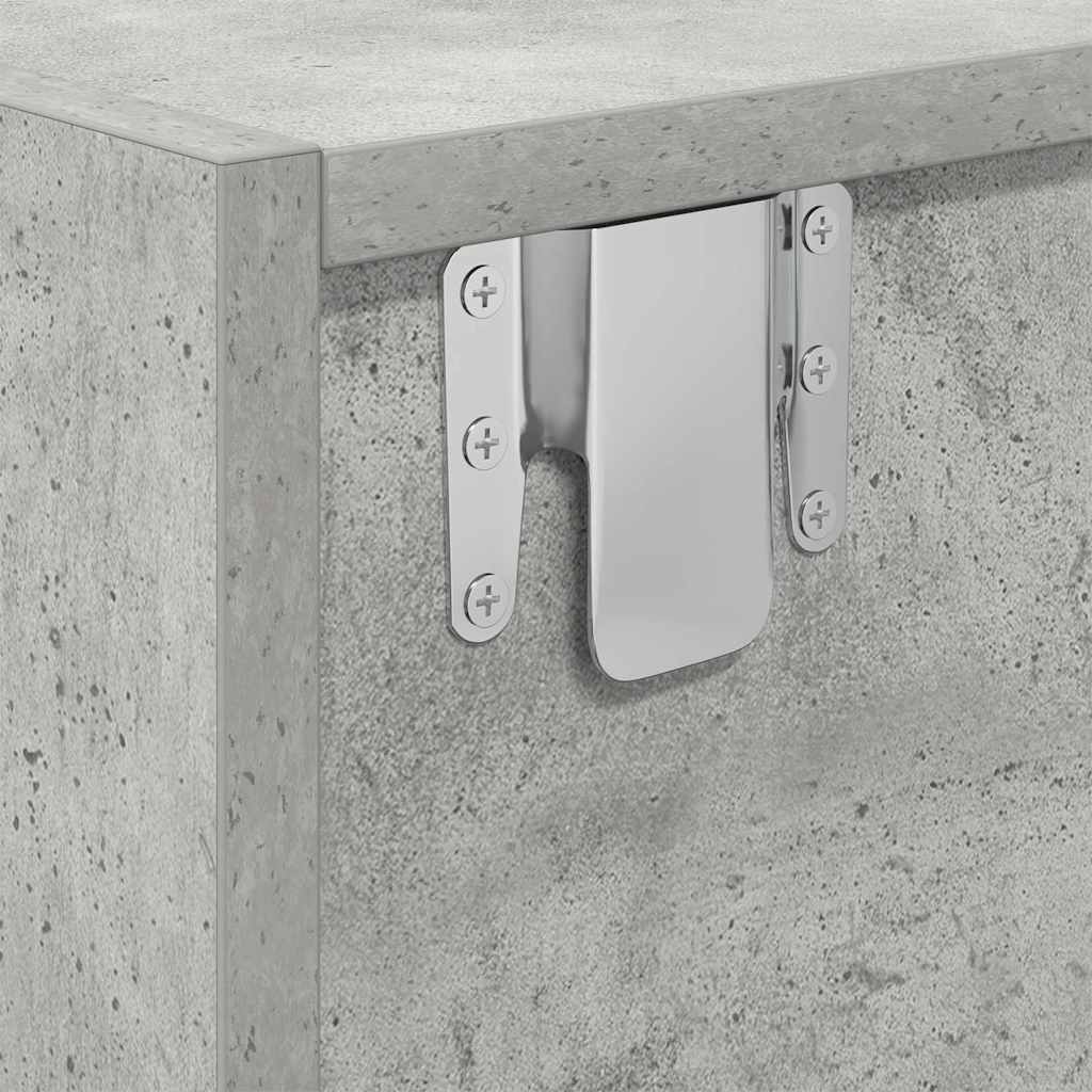 TV-Schränk Betongrau 100 x 31 x 25,5 cm Holzwerkstoff