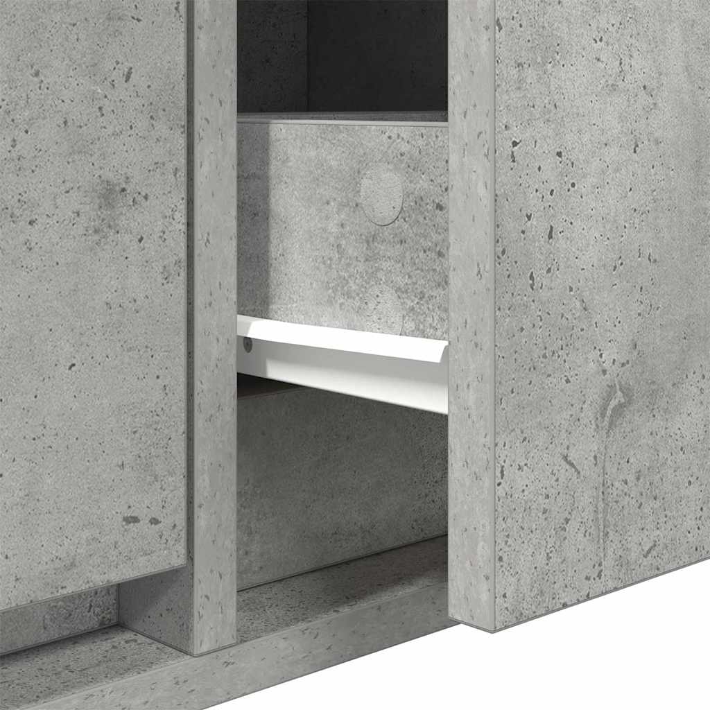 TV-Schränk Betongrau 100 x 31 x 25,5 cm Holzwerkstoff
