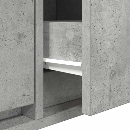 TV-Schränk Betongrau 100 x 31 x 25,5 cm Holzwerkstoff