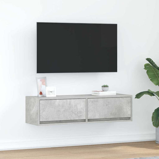 TV-Schränk Betongrau 100 x 31 x 25,5 cm Holzwerkstoff