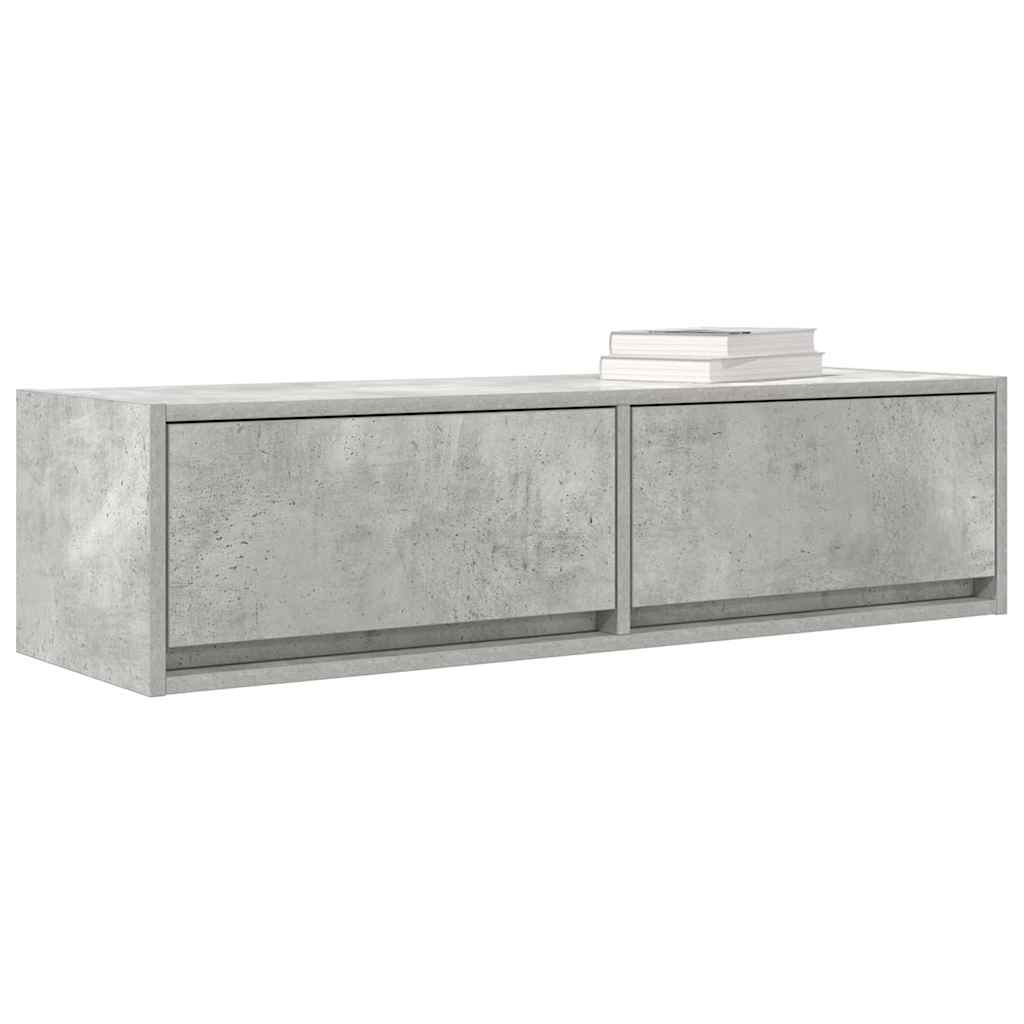 TV-Schränk Betongrau 100 x 31 x 25,5 cm Holzwerkstoff