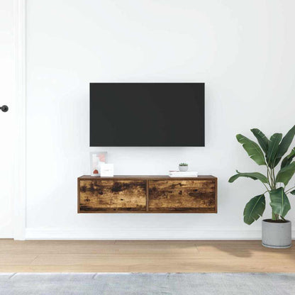 TV-Schränk Räuchereiche 100 x 31 x 25,5 cm Holzwerkstoff