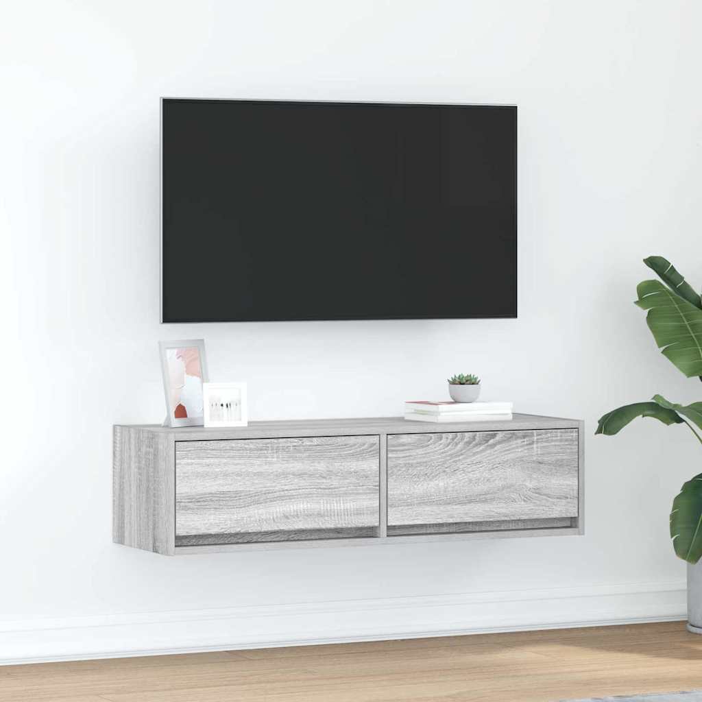 TV-Schränk Grau Sonoma 100 x 31 x 25,5 cm Holzwerkstoff